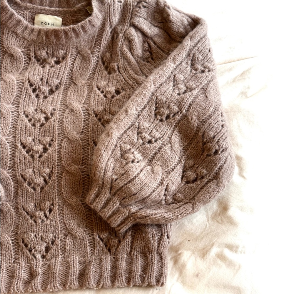 Doen- Tudor Sweater in Clay Alpaca Wool Blend size XS - Picture 4 of 6